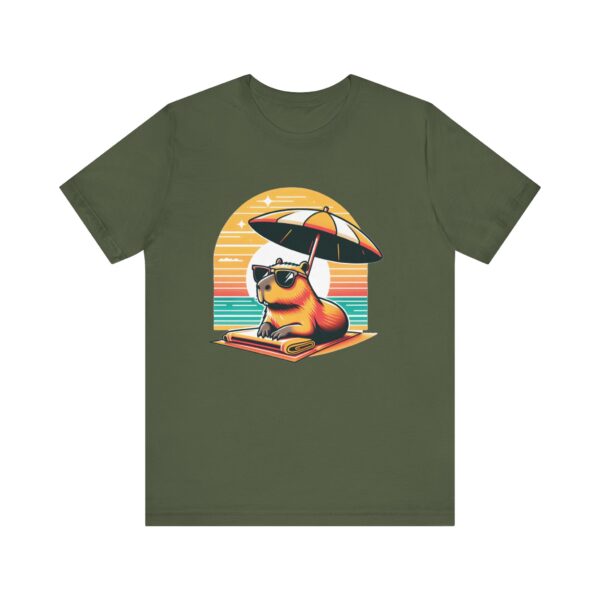 Unisex Jersey Short Sleeve Tee with Adorable Capybara Design – Soft and Stylish T-Shirt