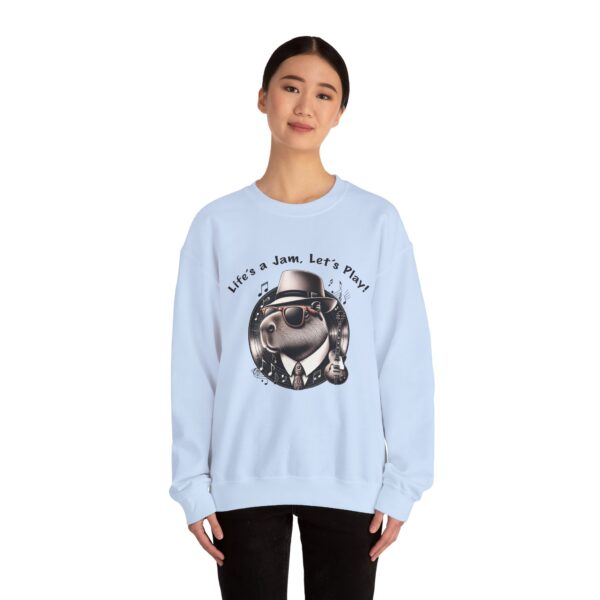 Unisex Heavy Blend™ Crewneck Sweatshirt with Cute Capybara Design – Embrace Comfort Every Day