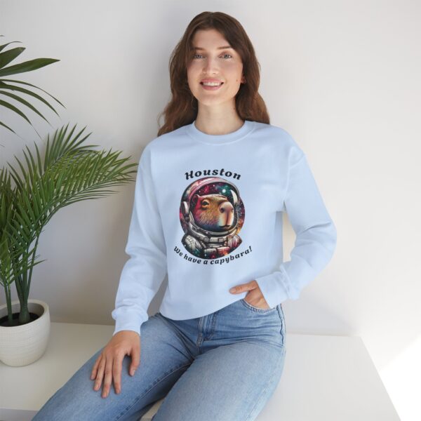 Unisex Heavy Blend™ Crewneck Sweatshirt with Cute Capybara Design – Embrace Comfort Every Day