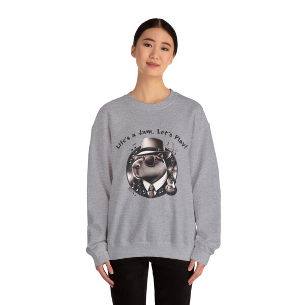 Unisex Heavy Blend™ Crewneck Sweatshirt with Cute Capybara Design – Embrace Comfort Every Day