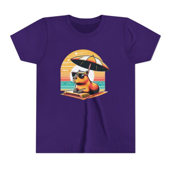 Youth Short Sleeve Tee with Cute Capybara Design – Soft, Fun, and Perfect for Everyday Wear