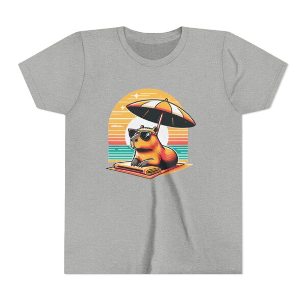 Youth Short Sleeve Tee with Cute Capybara Design – Soft, Fun, and Perfect for Everyday Wear