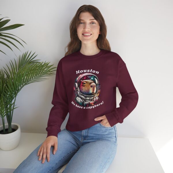 Unisex Heavy Blend™ Crewneck Sweatshirt with Cute Capybara Design – Embrace Comfort Every Day