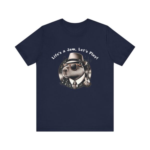 Unisex Jersey Short Sleeve Tee with Adorable Capybara Design – Soft and Stylish T-Shirt