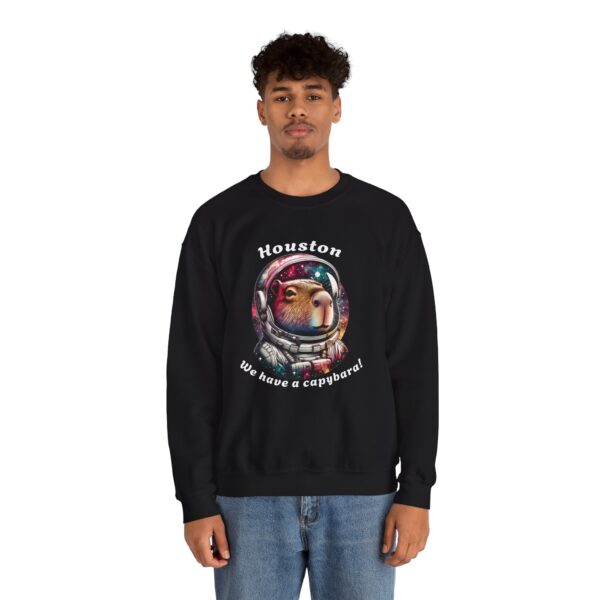 Unisex Heavy Blend™ Crewneck Sweatshirt with Cute Capybara Design – Embrace Comfort Every Day