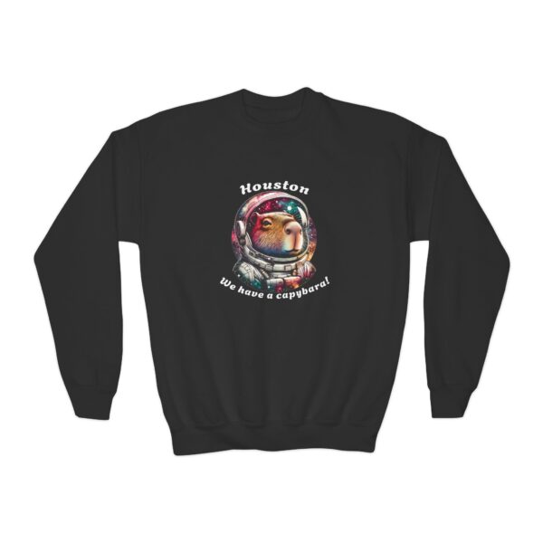 Youth Crewneck Sweatshirt with Adorable Capybara Design – Cozy and Fun for Everyday Wear