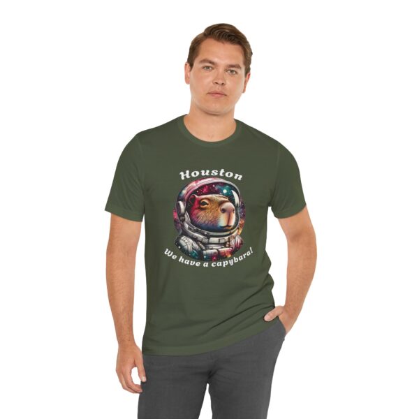 Unisex Jersey Short Sleeve Tee with Adorable Capybara Design – Soft and Stylish T-Shirt