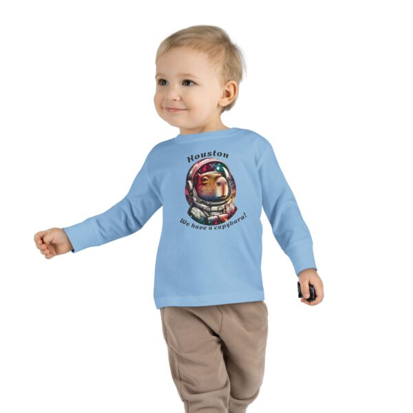 Toddler Long Sleeve Tee with Adorable Capybara Design – Soft, Warm, and Fun for Everyday Wear