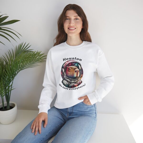 Unisex Heavy Blend™ Crewneck Sweatshirt with Cute Capybara Design – Embrace Comfort Every Day