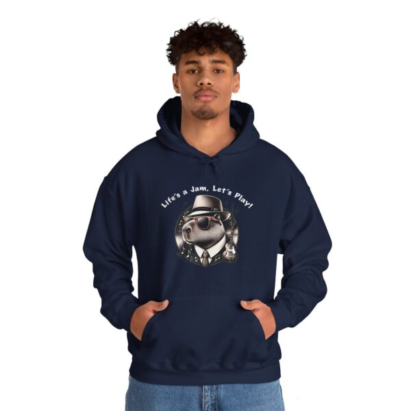Unisex Heavy Blend™ Hooded Sweatshirt with Cute Capybara Design – Warm and Stylish Hoodie