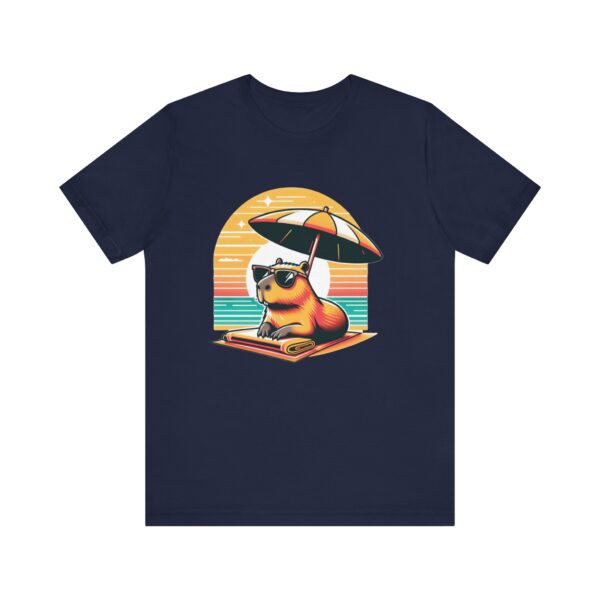 Unisex Jersey Short Sleeve Tee with Adorable Capybara Design – Soft and Stylish T-Shirt