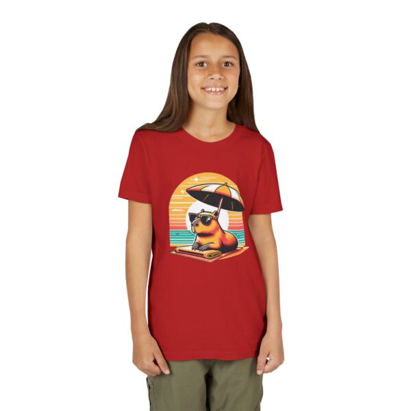 Youth Short Sleeve Tee with Cute Capybara Design – Soft, Fun, and Perfect for Everyday Wear