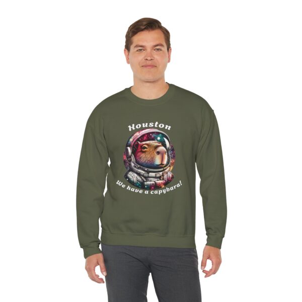 Unisex Heavy Blend™ Crewneck Sweatshirt with Cute Capybara Design – Embrace Comfort Every Day