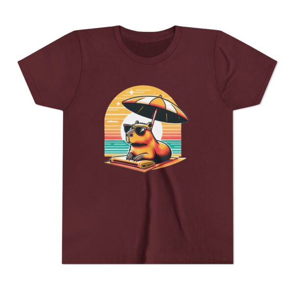 Youth Short Sleeve Tee with Cute Capybara Design – Soft, Fun, and Perfect for Everyday Wear