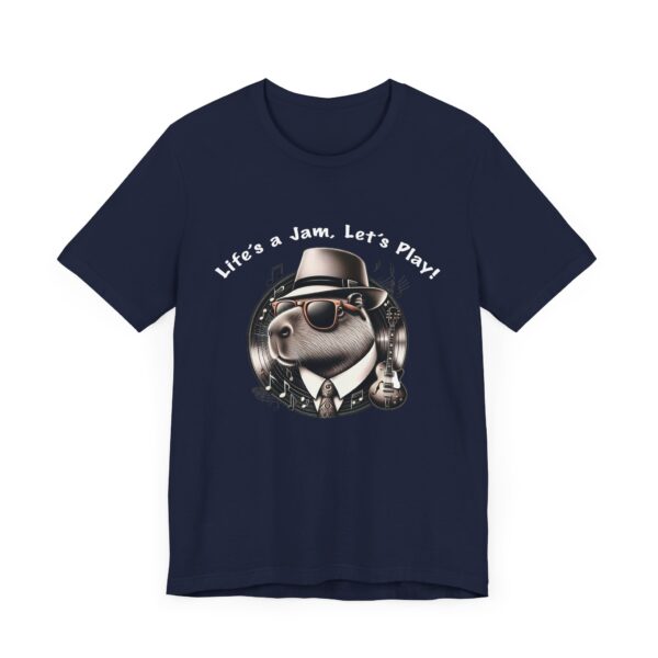 Unisex Jersey Short Sleeve Tee with Adorable Capybara Design – Soft and Stylish T-Shirt