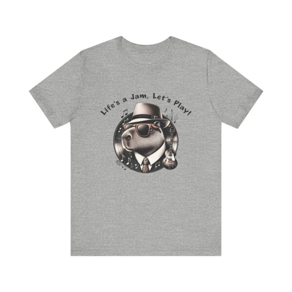Unisex Jersey Short Sleeve Tee with Adorable Capybara Design – Soft and Stylish T-Shirt