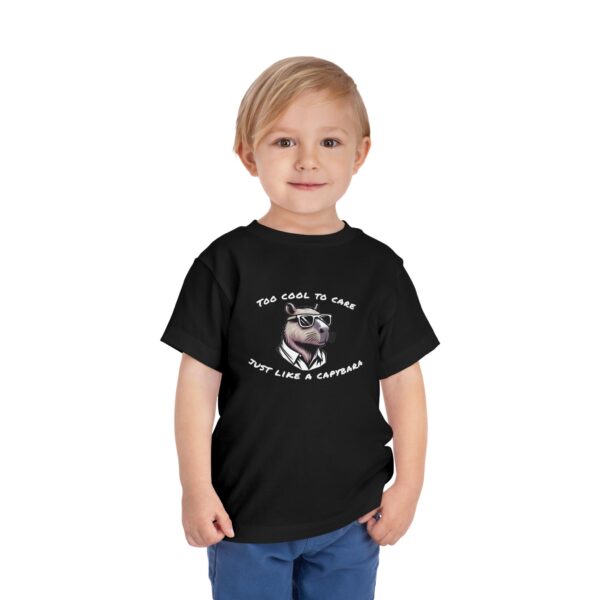 Toddler Short Sleeve Tee with Adorable Capybara Design – Soft, Fun, and Perfect for Everyday Play