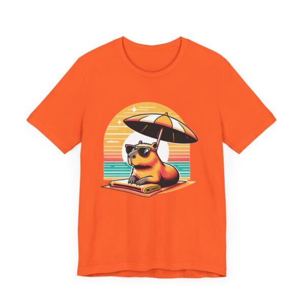 Unisex Jersey Short Sleeve Tee with Adorable Capybara Design – Soft and Stylish T-Shirt
