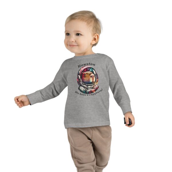 Toddler Long Sleeve Tee with Adorable Capybara Design – Soft, Warm, and Fun for Everyday Wear