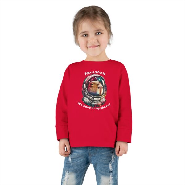 Toddler Long Sleeve Tee with Adorable Capybara Design – Soft, Warm, and Fun for Everyday Wear