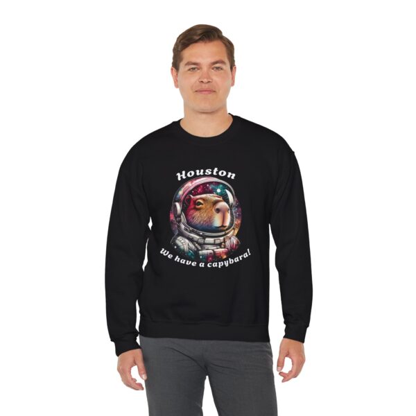 Unisex Heavy Blend™ Crewneck Sweatshirt with Cute Capybara Design – Embrace Comfort Every Day