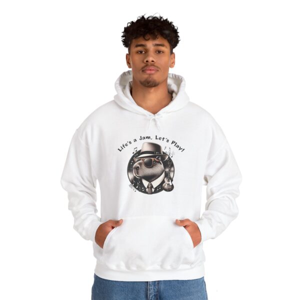Unisex Heavy Blend™ Hooded Sweatshirt with Cute Capybara Design – Warm and Stylish Hoodie