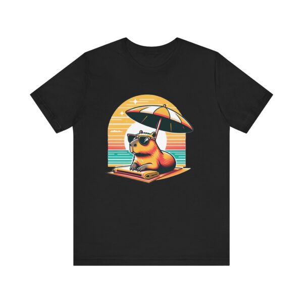 Unisex Jersey Short Sleeve Tee with Adorable Capybara Design – Soft and Stylish T-Shirt