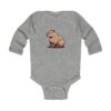Infant Long Sleeve Bodysuit with Cute Capybara Design – Soft, Cozy, and Perfect for Baby’s Everyday Comfort