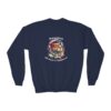 Youth Crewneck Sweatshirt with Adorable Capybara Design – Cozy and Fun for Everyday Wear