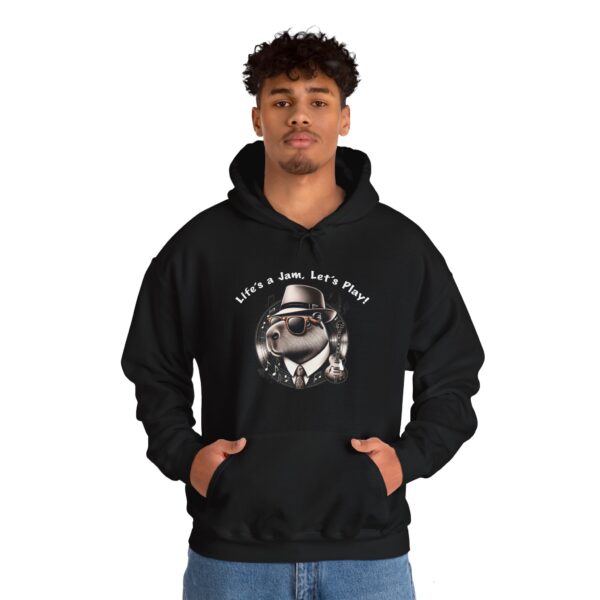 Unisex Heavy Blend™ Hooded Sweatshirt with Cute Capybara Design – Warm and Stylish Hoodie