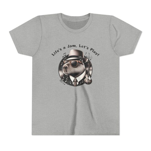 Youth Short Sleeve Tee with Cute Capybara Design – Soft, Fun, and Perfect for Everyday Wear