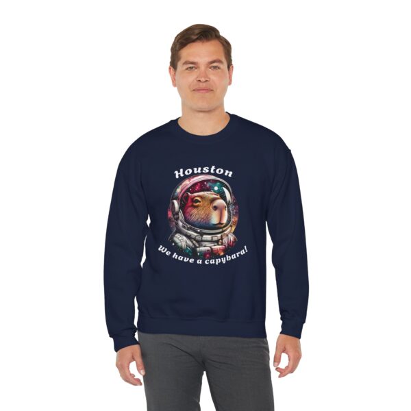 Unisex Heavy Blend™ Crewneck Sweatshirt with Cute Capybara Design – Embrace Comfort Every Day