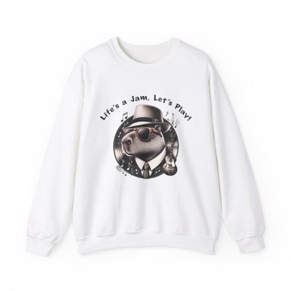 Unisex Heavy Blend™ Crewneck Sweatshirt with Cute Capybara Design – Embrace Comfort Every Day