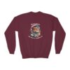 Youth Crewneck Sweatshirt with Adorable Capybara Design – Cozy and Fun for Everyday Wear