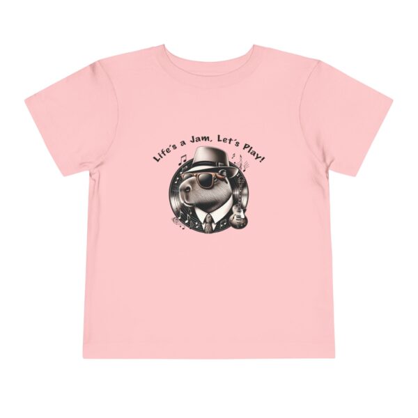 Toddler Short Sleeve Tee with Adorable Capybara Design – Soft, Fun, and Perfect for Everyday Play