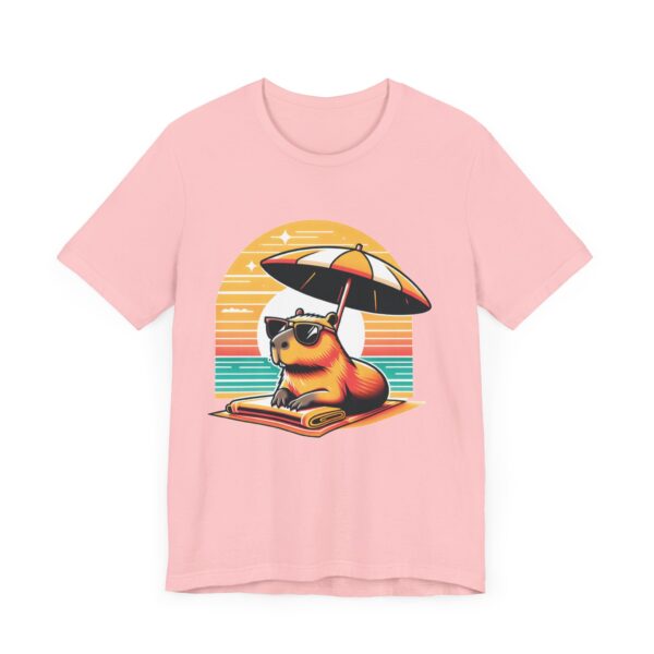 Unisex Jersey Short Sleeve Tee with Adorable Capybara Design – Soft and Stylish T-Shirt