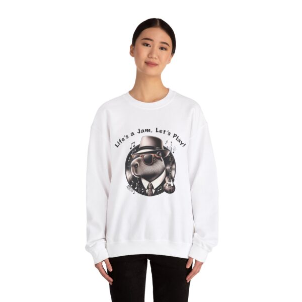 Unisex Heavy Blend™ Crewneck Sweatshirt with Cute Capybara Design – Embrace Comfort Every Day