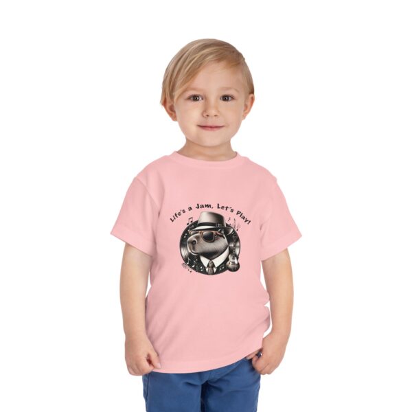 Toddler Short Sleeve Tee with Adorable Capybara Design – Soft, Fun, and Perfect for Everyday Play