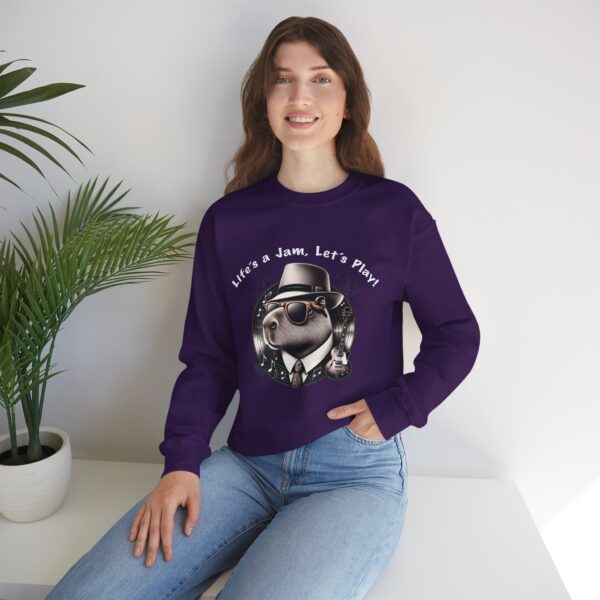 Unisex Heavy Blend™ Crewneck Sweatshirt with Cute Capybara Design – Embrace Comfort Every Day