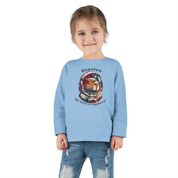 Toddler Long Sleeve Tee with Adorable Capybara Design – Soft, Warm, and Fun for Everyday Wear