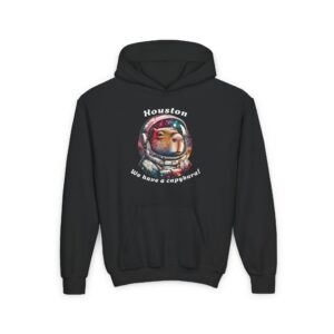 Youth Heavy Blend Hooded Sweatshirt with Cute Capybara Design – Warm, Cozy, and Perfect for Kids