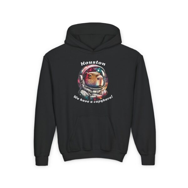 Youth Heavy Blend Hooded Sweatshirt with Cute Capybara Design – Warm, Cozy, and Perfect for Kids