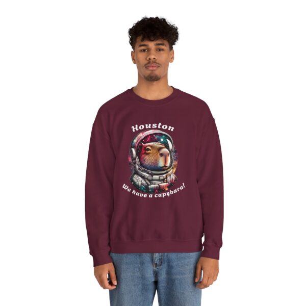 Unisex Heavy Blend™ Crewneck Sweatshirt with Cute Capybara Design – Embrace Comfort Every Day