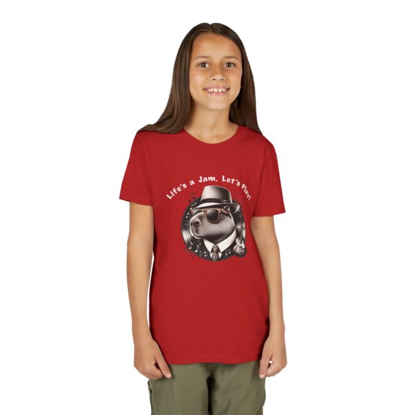 Youth Short Sleeve Tee with Cute Capybara Design – Soft, Fun, and Perfect for Everyday Wear