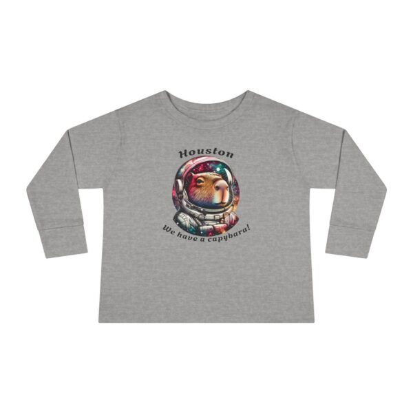 Toddler Long Sleeve Tee with Adorable Capybara Design – Soft, Warm, and Fun for Everyday Wear
