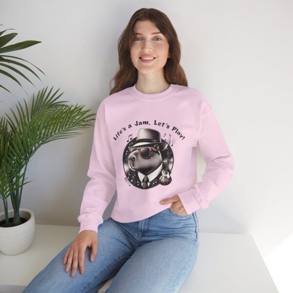 Unisex Heavy Blend™ Crewneck Sweatshirt with Cute Capybara Design – Embrace Comfort Every Day