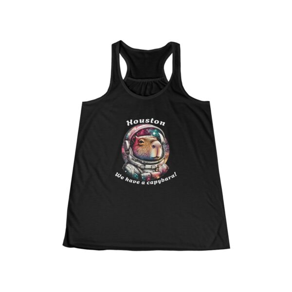 Womens Flowy Racerback Tank with Adorable Capybara Design – Lightweight, Stylish, and Fun for Summer