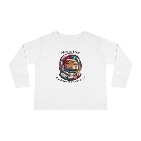 Toddler Long Sleeve Tee with Adorable Capybara Design – Soft, Warm, and Fun for Everyday Wear
