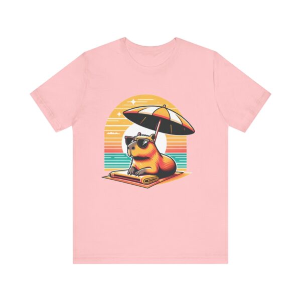 Unisex Jersey Short Sleeve Tee with Adorable Capybara Design – Soft and Stylish T-Shirt