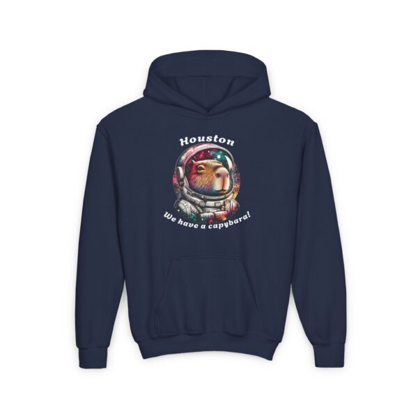 Youth Heavy Blend Hooded Sweatshirt with Cute Capybara Design – Warm, Cozy, and Perfect for Kids